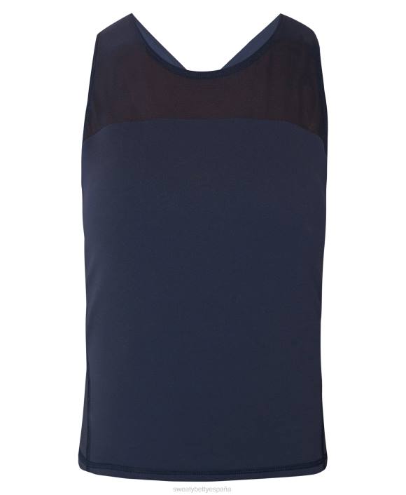 ropa Azul marino T28T92 Camiseta sin mangas con sujetador de entrenamiento Power Illusion mujer Sweaty Betty