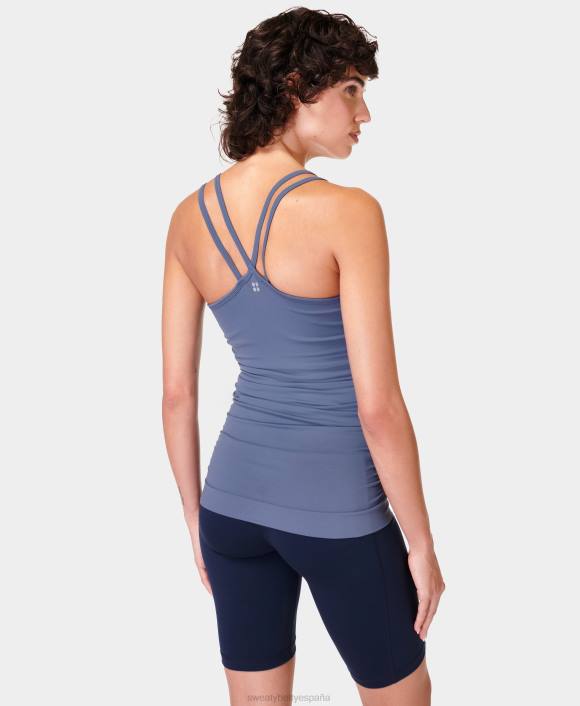 ropa azul infinito T28T704 tanque de yoga sin costuras aplomo mujer Sweaty Betty