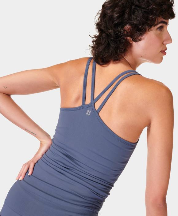 ropa azul infinito T28T704 tanque de yoga sin costuras aplomo mujer Sweaty Betty