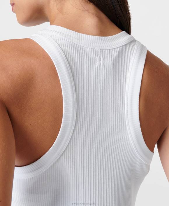 ropa blanco T28T141 playera sin mangas de harper racer mujer Sweaty Betty