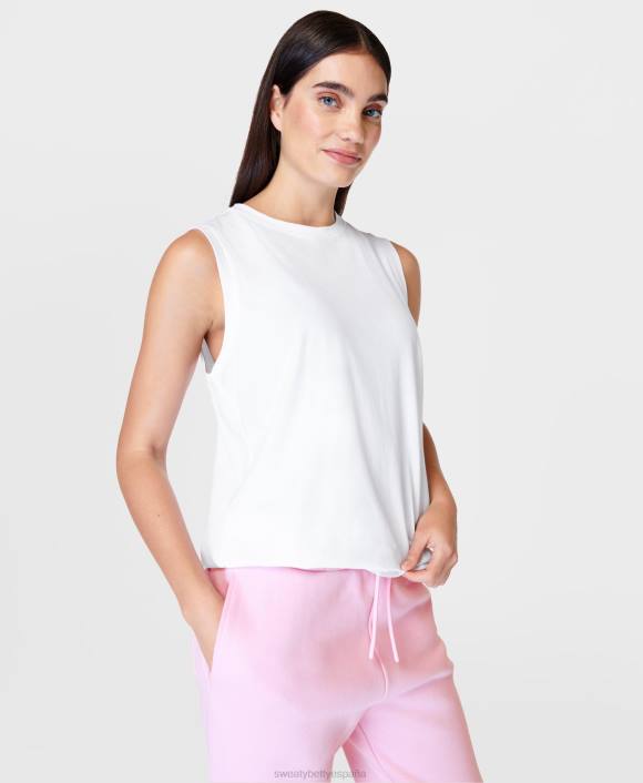 ropa blanco T28T235 camiseta sin mangas esencial mujer Sweaty Betty