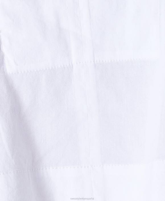 ropa blanco T28T819 camiseta sin mangas de lino elástico de verano mujer Sweaty Betty