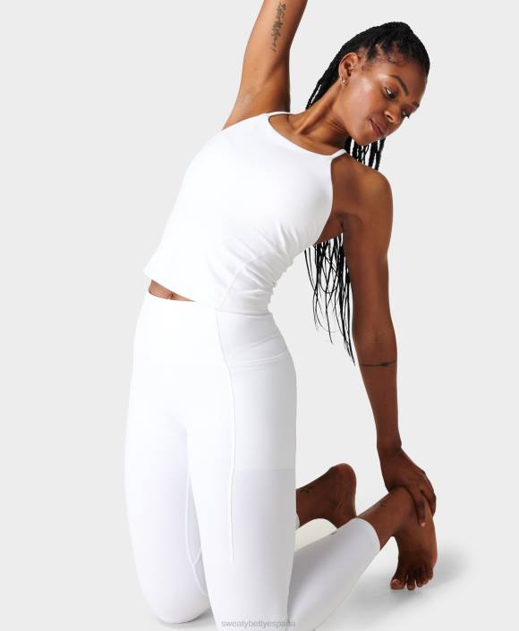 ropa blanco T28T897 tanque de yoga súper suave mujer Sweaty Betty