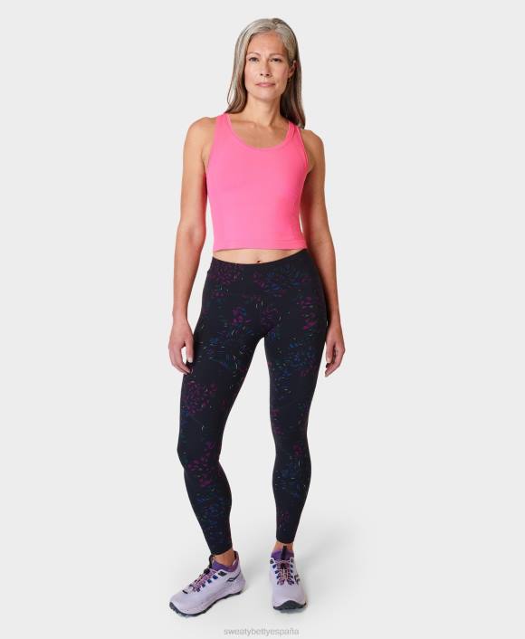 ropa camelia rosa T28T427 tanque de entrenamiento sin costuras de cultivo de atleta mujer Sweaty Betty
