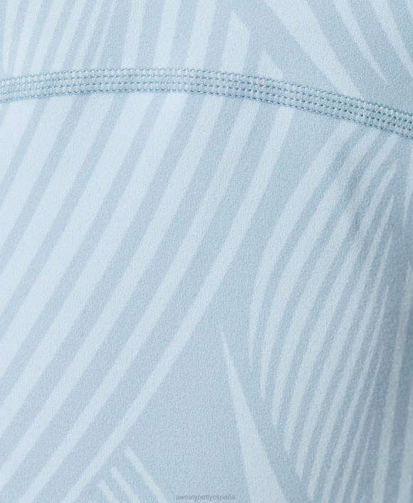 ropa estampado de olas azul cielo T28T921 Camiseta sin mangas de entrenamiento súper suave con tiras en la espalda mujer Sweaty Betty