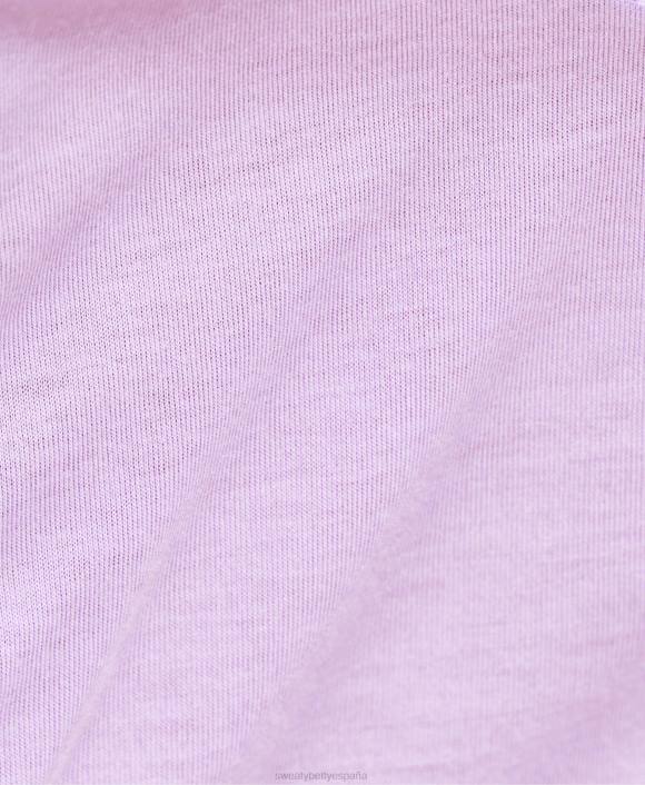 ropa lavanda violeta T28T889 girar el tanque delantero mujer Sweaty Betty