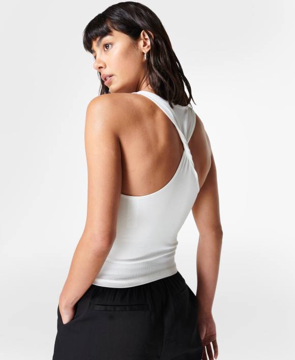 ropa lirio blanco marga T28T851 camiseta sin mangas de primavera sin costuras mujer Sweaty Betty