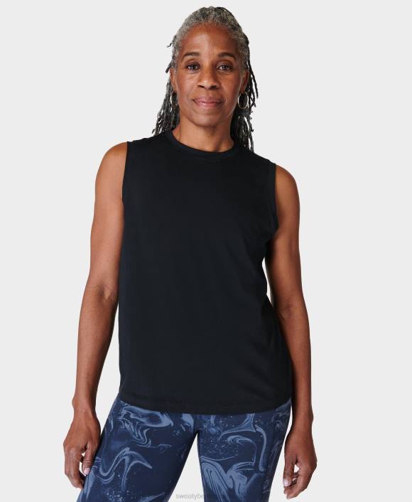 ropa negro T28T234 camiseta sin mangas esencial mujer Sweaty Betty