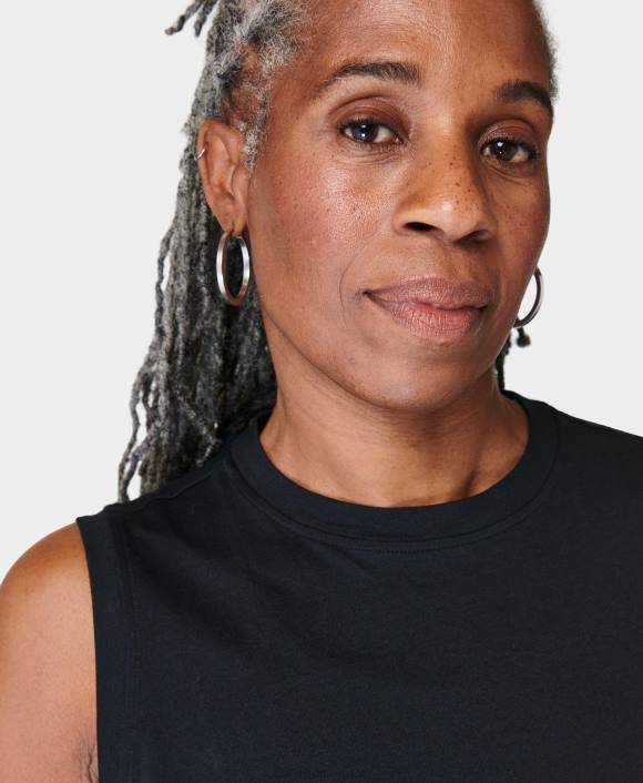 ropa negro T28T234 camiseta sin mangas esencial mujer Sweaty Betty