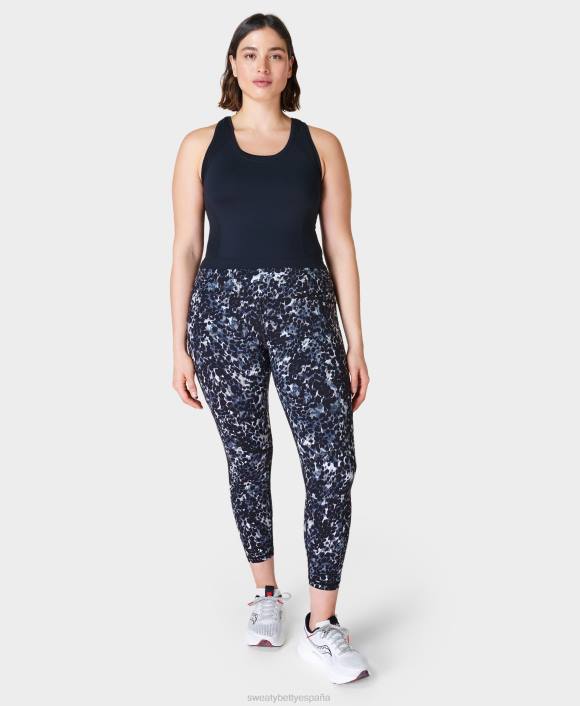 ropa negro T28T428 tanque de entrenamiento sin costuras de cultivo de atleta mujer Sweaty Betty