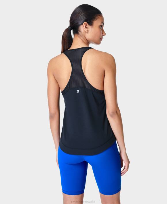 ropa negro T28T475 respira tranquilo tanque corriendo mujer Sweaty Betty