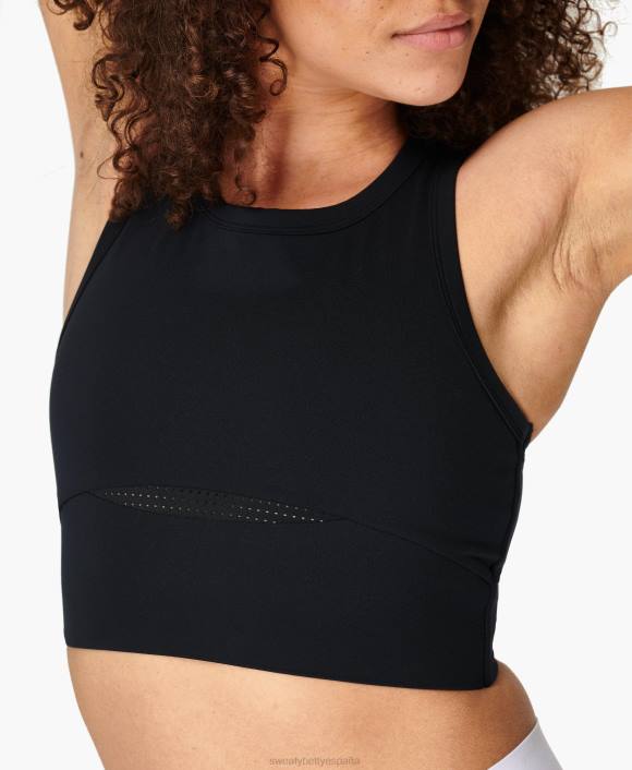 ropa negro T28T982 tanque de entrenamiento power frame mujer Sweaty Betty
