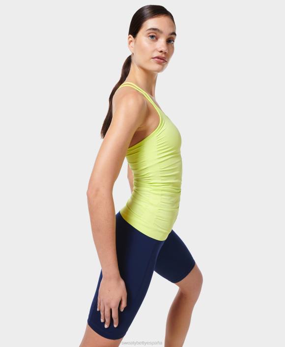 ropa pomelo verde T28T706 tanque de yoga sin costuras aplomo mujer Sweaty Betty