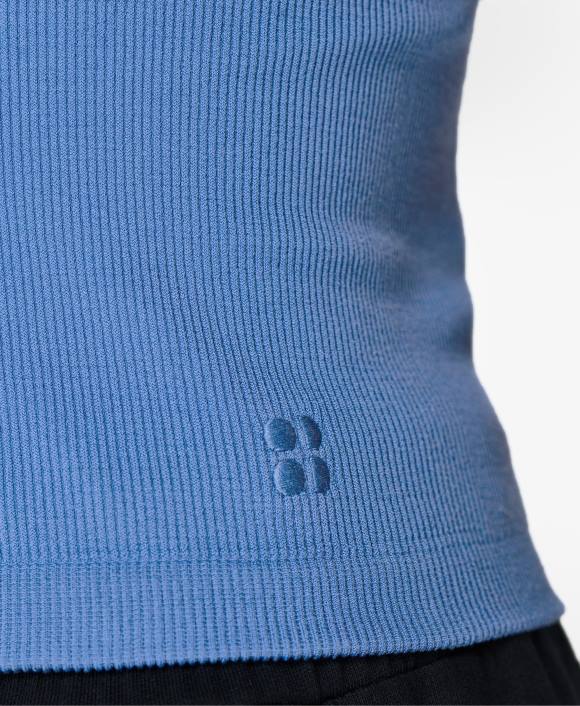 ropa regata azul T28T848 camiseta sin mangas de primavera sin costuras mujer Sweaty Betty