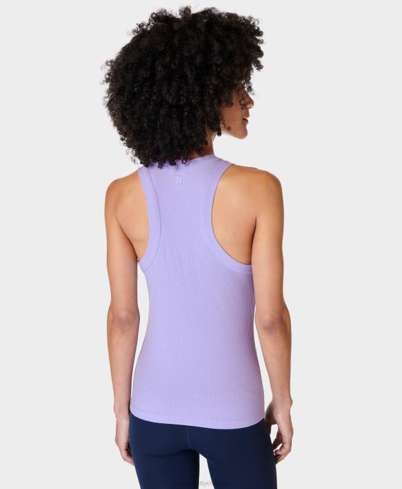 ropa violeta violeta virtual T28T143 playera sin mangas de harper racer mujer Sweaty Betty