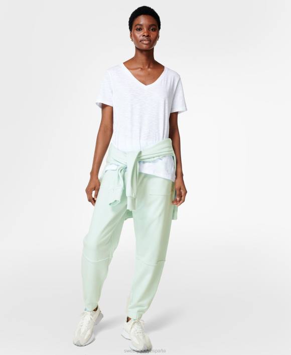 ropa blanco T28T1073 actualizar camiseta con cuello en v mujer Sweaty Betty