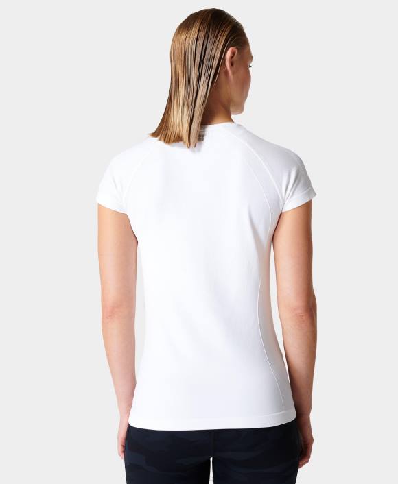 ropa blanco T28T195 camiseta de entrenamiento sin costuras para atleta mujer Sweaty Betty