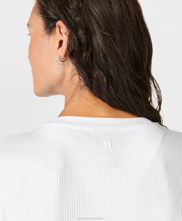 ropa blanco T28T264 camiseta harper manga corta mujer Sweaty Betty