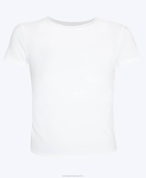 ropa blanco T28T264 camiseta harper manga corta mujer Sweaty Betty