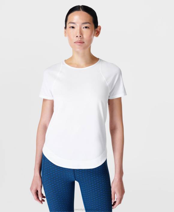 ropa blanco T28T497 camiseta para correr respira fácil mujer Sweaty Betty