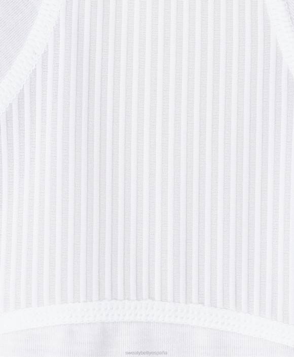 ropa blanco T28T497 camiseta para correr respira fácil mujer Sweaty Betty