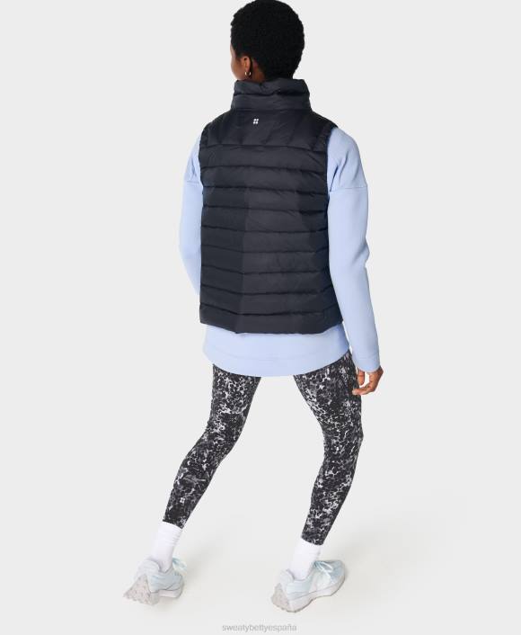 ropa negro T28T783 chaleco plegable pathfinder mujer Sweaty Betty