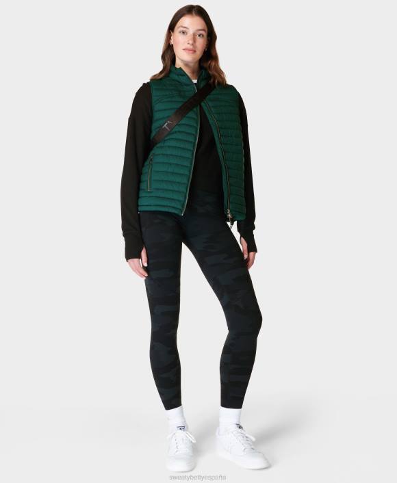 ropa verde retro T28T327 chaleco pionero mujer Sweaty Betty