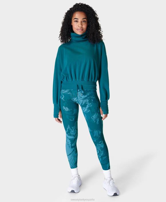 ropa cabina azul T28T645 jersey de lana melody luxe mujer Sweaty Betty