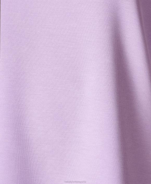 ropa lavanda violeta T28T1050 jersey ligero tipo nube con lavado de arena mujer Sweaty Betty