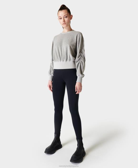 ropa marga gris T28T888 retomar jersey de terciopelo mujer Sweaty Betty