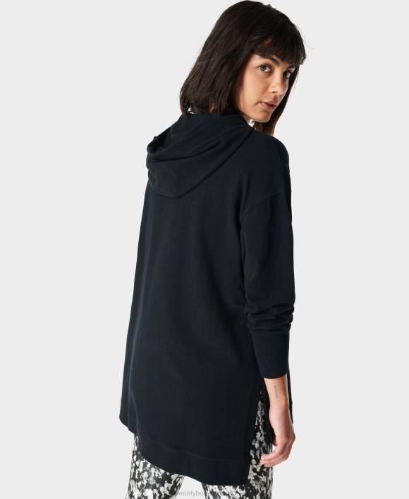 ropa negro T28T1107 Ilumina la media cremallera de forro polar de lujo mujer Sweaty Betty