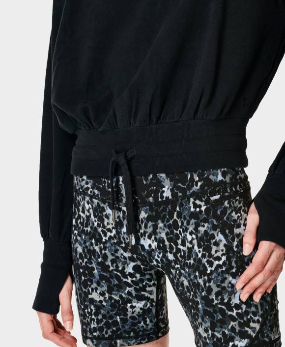 ropa negro T28T643 jersey de lana melody luxe mujer Sweaty Betty