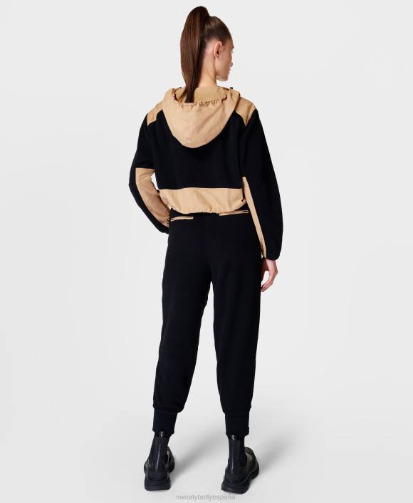 ropa negro T28T767 jersey sherpa nórdico mujer Sweaty Betty