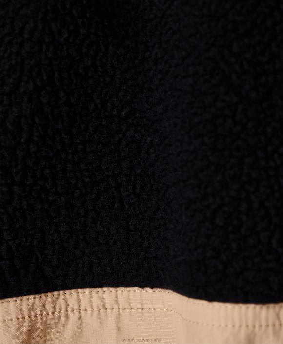 ropa negro T28T767 jersey sherpa nórdico mujer Sweaty Betty