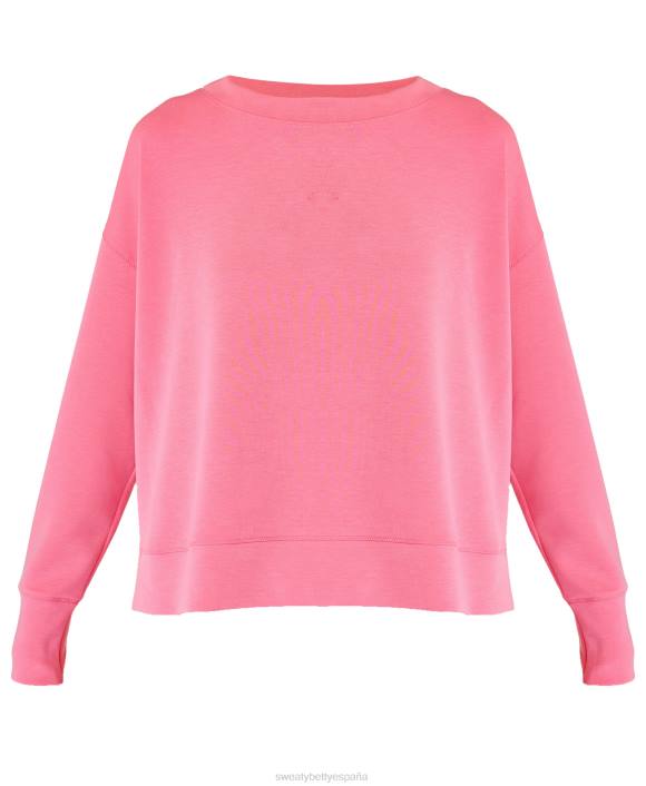 ropa piruleta rosa T28T1051 jersey ligero tipo nube con lavado de arena mujer Sweaty Betty