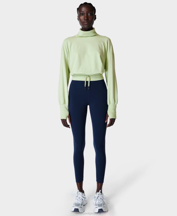 ropa verde brillante T28T653 jersey de lana melody luxe mujer Sweaty Betty