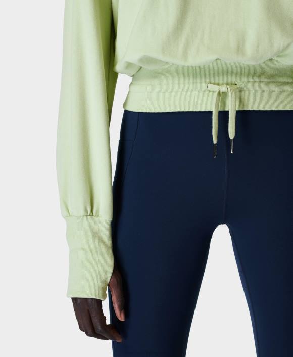 ropa verde brillante T28T653 jersey de lana melody luxe mujer Sweaty Betty