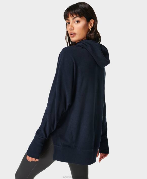 ropa Azul marino T28T1047 sudadera con capucha de lana libere luxe mujer Sweaty Betty