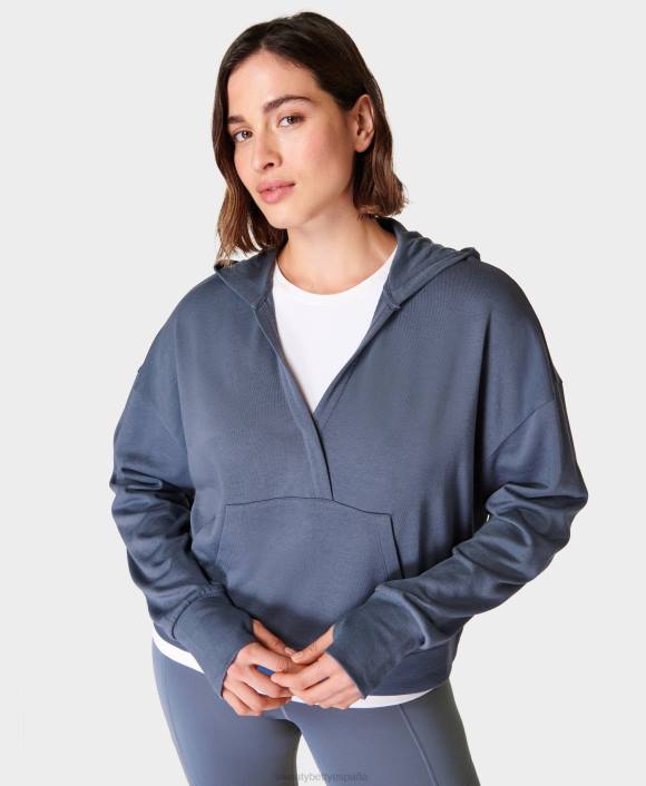 ropa azul infinito T28T1005 sudadera con capucha relajada después de clase mujer Sweaty Betty