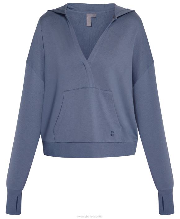 ropa azul infinito T28T1005 sudadera con capucha relajada después de clase mujer Sweaty Betty