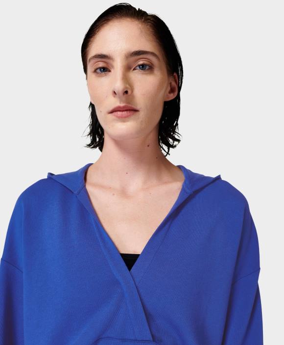 ropa hora azul T28T1006 sudadera con capucha relajada después de clase mujer Sweaty Betty