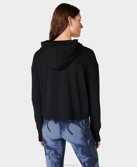 ropa negro T28T149 sudadera con capucha después de clase mujer Sweaty Betty