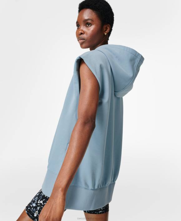 ropa otoño cielo azul T28T968 reyezuelo sin mangas con capucha mujer Sweaty Betty