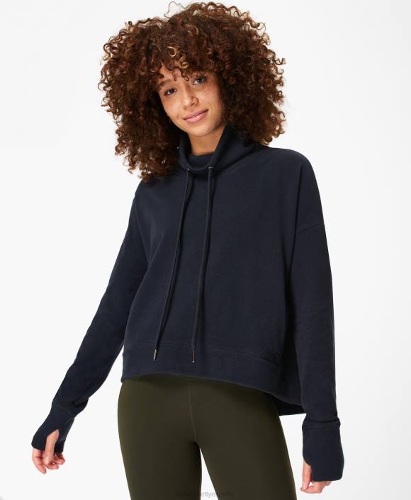 ropa Azul marino T28T1081 armonizar sudadera de lana italiana mujer Sweaty Betty