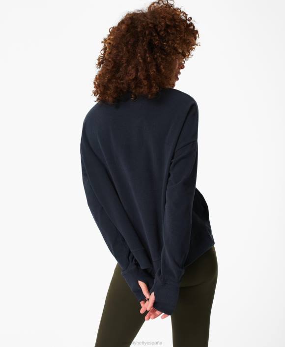 ropa Azul marino T28T1081 armonizar sudadera de lana italiana mujer Sweaty Betty