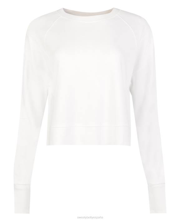 ropa lirio blanco T28T502 sudadera corta después de clase mujer Sweaty Betty