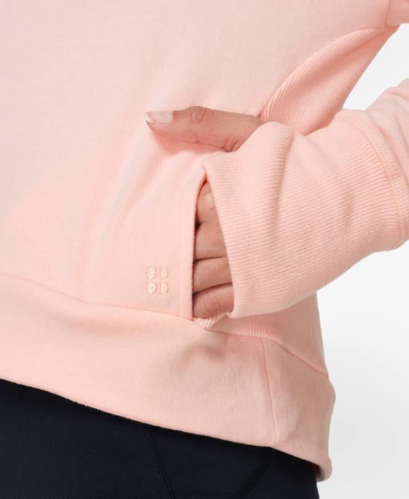 ropa rosa antiguo T28T1083 armonizar sudadera de lana italiana mujer Sweaty Betty