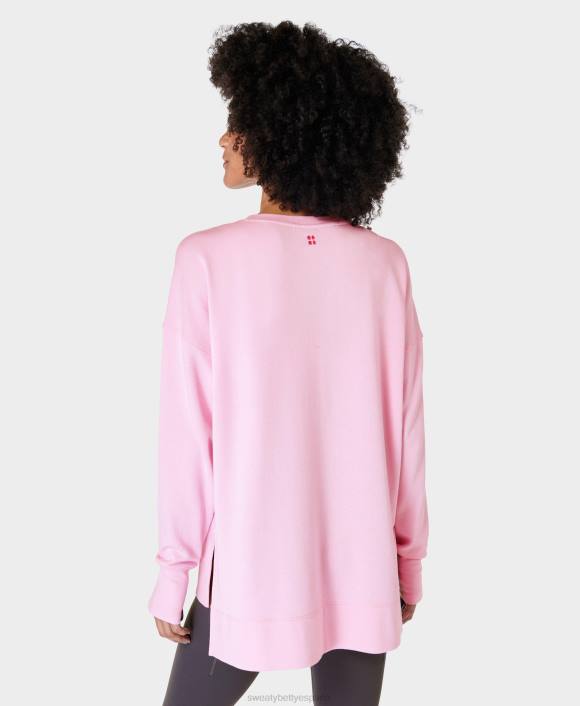 ropa rosa tiza T28T47 sudadera larga after class mujer Sweaty Betty