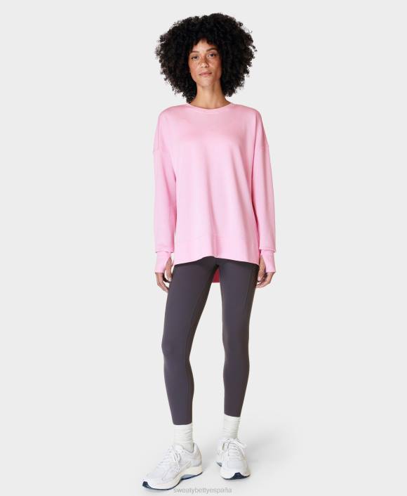 ropa rosa tiza T28T47 sudadera larga after class mujer Sweaty Betty