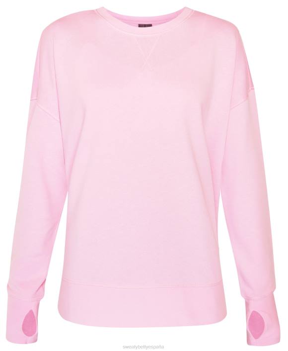 ropa rosa tiza T28T47 sudadera larga after class mujer Sweaty Betty